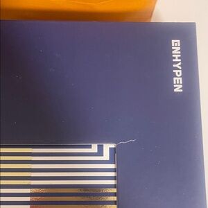 ENHYPEN Blue and Gold Striped Album